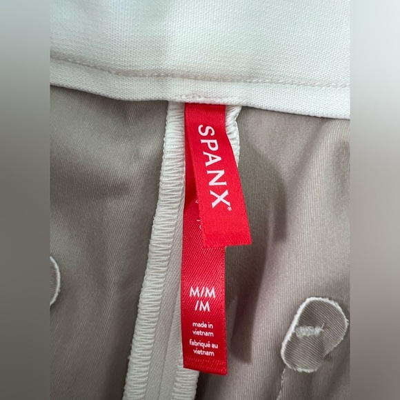 Spanx Ankle Pants Silver Linings Slim Straight Women Classic White Sz Medium NWT - Picture 8 of 14